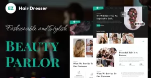 EZ Hair Dreeser - Kappers versterken met een stijlvol WordPress-thema om uw bedrijf online te brengen