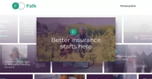 Falk - Marketing Insurance Powerpoint Template