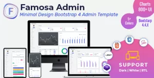 Famosa Admin Template Dashboard Web Apps