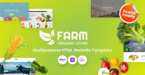 Farm - Organic Farm HTML5 Website Template - TemplateMonster