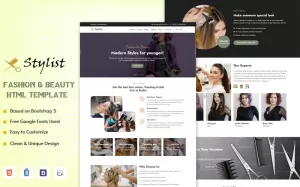 Fashion & Beauty HTML Website Template - TemplateMonster