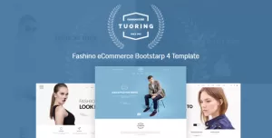 Fashion Clothing Website Template based on Bootstrap - Tuoring