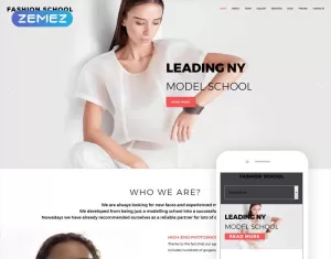 Fashion School - Model Agency Responsive Modern Joomla Template