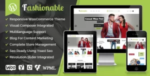 Fashionable - Creative Fashion WooCommerce WordPress Theme