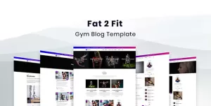 Fat2Fit — Fitness, Gym, Sport Blog HTML Template