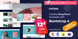 Fatima - Personal Blog Template