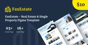 FaxEstate - Real Estate Figma Template