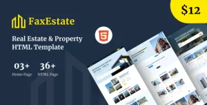FaxEstate - Real Estate & Property HTML5 Template