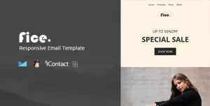 Fice - Ecommerce Responsive E-mail Template + Online Access