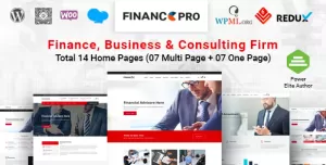 Finance Pro - Business & Consulting WordPress Theme