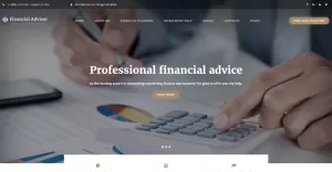 Financial Advisor Multipage Website Template