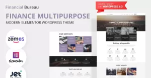 Financial Bureau - Finance Multipurpose Modern WordPress Elementor Theme