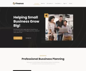 Finanvo  Finance & Investment Consulting Elementor Template Kit