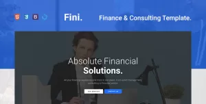 Fini — Finance & Consulting One Page Template