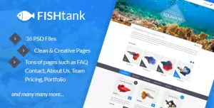 FishTank - Creative eCommerce PSD Template