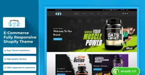 Fit-world - Gym supplements & Bodybuilding Supplements  Responsive Theme Shopify 2.0