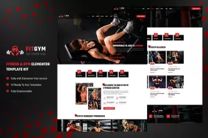 FitGym - Fitness & Gym Elementor Template Kit