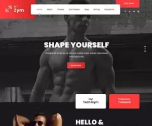 Fitness WordPress Theme for fitness club websites or gym sites  SKT
