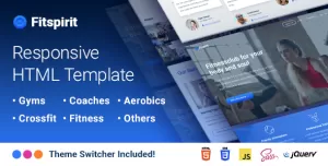Fitspirit - Responsive Landing Page Template Fitness club for Body and Soul