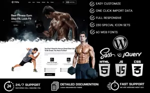 Fitta - Gym & Fitness WordPress Theme - TemplateMonster