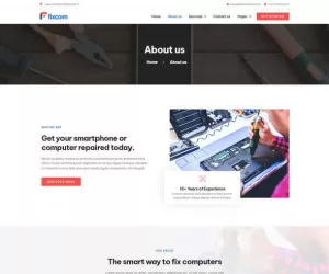 Fixcom - Mobile Phone & Computer Repair Elementor Template Kit