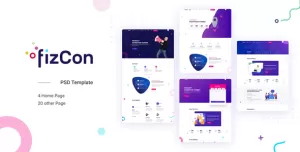 Fizcon - Event, Meeting, Conference PSD Template