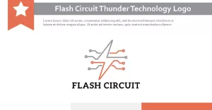 Flash Circuit Thunder Electronic Technology Monoline Logo