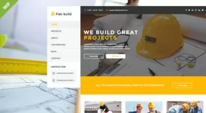 Flatbuild - Construction Business Wordpress Theme