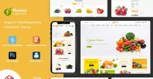 Flavoro - Organic Food OpenCart Template - TemplateMonster