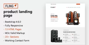Fling - Product Landing Page Template