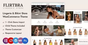 Flirtbra - Winkel voor strandkleding, bikini en lingerie Elementor WooCommerce responsief thema