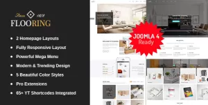 Flooring -  An Ideal Responsive Joomla Template For Interior Stores