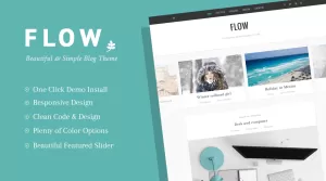 Flow - Beautiful & Simple WordPress Blog Theme - Themes ...