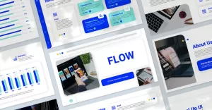 Flow - UI Design Presentation PowerPoint Template