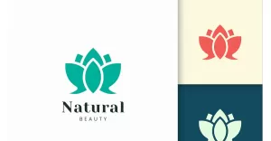 Flower Logo Represent Health and Beauty - TemplateMonster
