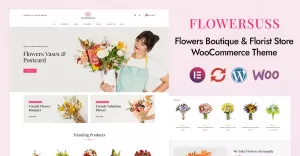 Flowersuss - Florist and Flower Store Elementor WooCommerce Responsive Theme