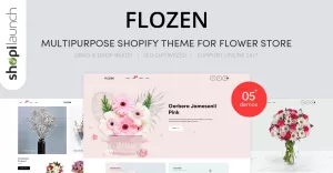 Flozen  Multi-Purpose Flower Store Shopify Theme