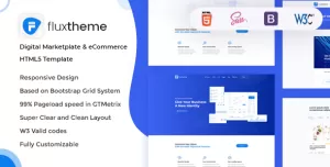 FluxTheme - Digital Marketplate & eCommerce HTML5 Template