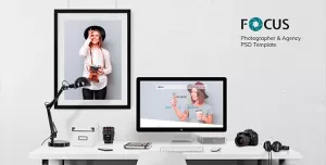 Focus — Photographer portfolio PSD Template