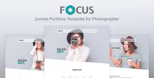 Focus — Photographer portfolio Responsive Joomla Template