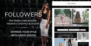 Followers - Fashion & Lifestyle WordPress Blog Theme for Social Media Influencers