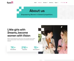 Fomie - Business Woman Elementor Template Kit