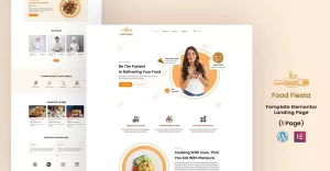 Food Fiesta - Hotel and Restaurant Services Elementor Template Kit