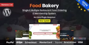 FoodBakery  Delivery Restaurant Directory WordPress Theme