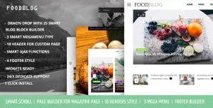 FoodBlog - Personal Blog and Magazine WordPress Theme