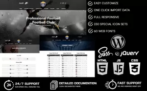 Football Club - Sport Clubs WordPress Theme - TemplateMonster