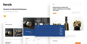 Forch - Factory & Industrial Business Sketch Template