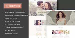Forever - Wedding Couple & Planner/ Agency WordPress Theme