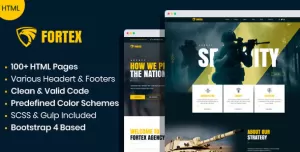 Fortex - Military Service & Veterans HTML Template