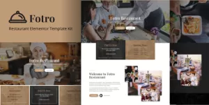 Fotro - Food & Restaurant Elementor Template Kit